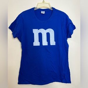 2/$20 ⭐Blue M&M Funny Halloween T-Shirt Size L